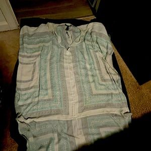 Flowing silk mini/maxi dress